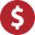 Coin icon representing coin-operated laundry services